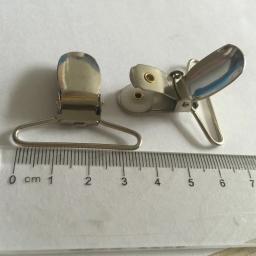 Prendedor de chupeta de bebê, prendedor de chupeta de metal com tom de prata de 3.5cm/35mm, suporte de pacote de metal com 30 tamanhos - Image 3