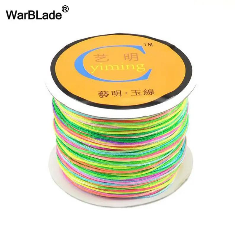 Fio de nylon para fazer jóias, fio de algodão de 100m, 0.8mm, 1mm, 1.5mm, 2mm, acessórios de confecção de joias, faça você mesmo, com borlas, pulseira trançada - Image 1