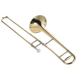 Prata trombone alto trombone latão bb tom b instrumento de vento plano com cupronickel bocal limpeza vara caso - Image 2