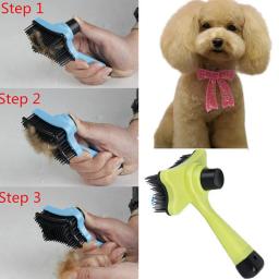 Acessórios para animais de estimação nova marca profissional filhote de cachorro gato cabelo grooming slicker pente gilling escova rápida ferramenta limpa para animais estimação - Image 4