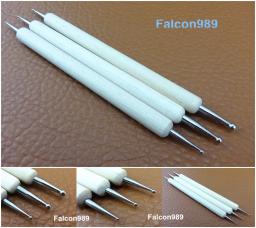 Conjunto de ferramentas para gravação de couro, 6 tipos, artesanato, modelagem, emenda, colher, ponto, estilete, escultura, cinzel, cortador de perfuração - Image 4
