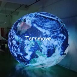 Globo de terra inflável gigante, com globo de terra e luz de led, para eventos - Image 3