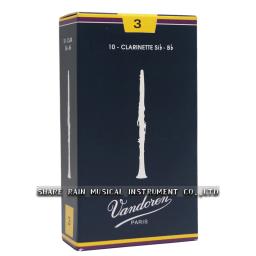 Vandoren-Bb Blue Reeds Reed para Clarinete, Original de França, Reeds Tradicionais, Força 2.0 #, 2.5 #, 3.0 #, 3.5 #, Box of 10 - Image 4