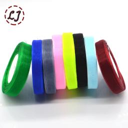 Marca de alta qualidade 10mm/15mm/20mm/25mm/40mm organza fita guarnição para casamento artesanato arco presente festa decoração embrulho riband diy - Image 5