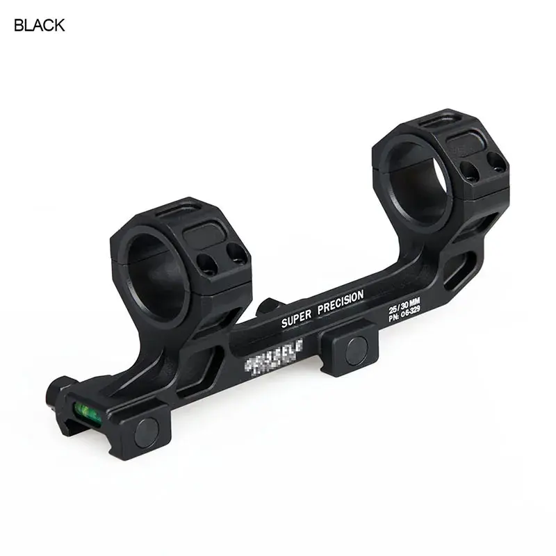 O navio livre tático airsoft gun rifle scope mount 25.4mm 30mm scope mount anéis com nível de bolha 20mm picatinny rail - Image 1