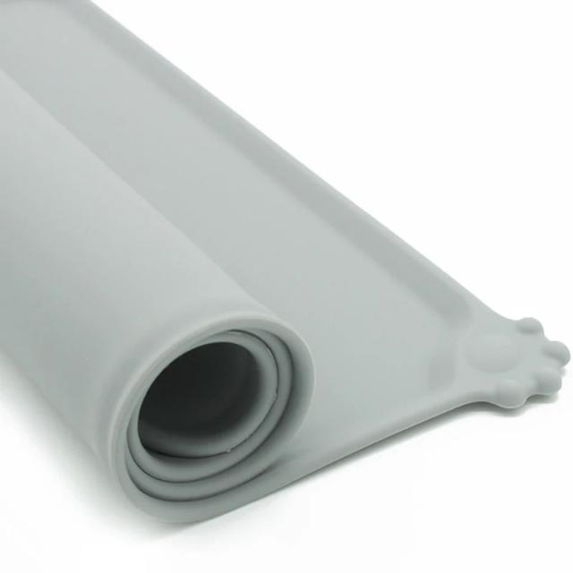 Esteira de Silicone Impermeável para Pets - Tapete Fácil de Limpar para Alimentação de Cães e Gatos