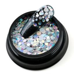 1 caixa de tamanho misto redondo ultrafinos lantejoulas arte do prego glitter colorido laser diy glitter manicure arte do prego decoração - Image 4