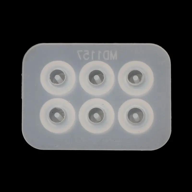 Moldes de resina epóxi de 10mm, molde de silicone com buraco grande para combinar pulseira de contas de resina faça você mesmo, fabricação de jóias - Image 1