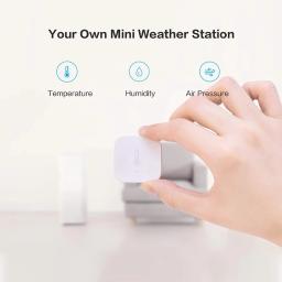Aqara-Zigbee Sensor de Temperatura e Umidade, Termômetro Home Inteligente, Monitor Remoto, Trabalho Homekit para Aplicativo Xiaomi Mijia - Image 3