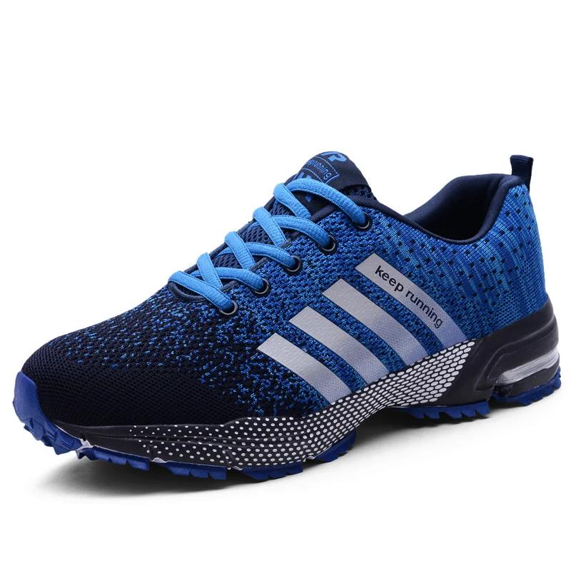 Tênis respiráveis casuais masculinos, sapatos de cesta de caminhada confortável, malha aérea plana, sapatos de montanhismo, ao ar livre, clássico - Image 1