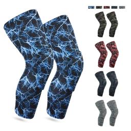 Joelheiras de camuflagem para basquete, Joelheiras protetoras para esportes de ginástica, Compressão Joelho Bezerro Leg Sleeves Pad, Joelho Brace Guard - Image 2