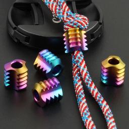 Colorido Titanium Alloy EDC Paracord, Dazzle Cor Pingente, Faca Beads, Corda Corda, DIY - Image 1