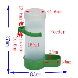 Alimentador automático para pássaros 1 peça, copo gaiola para beber fonte de pássaros, acessório gaiola para beber - Image 2
