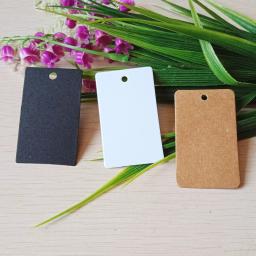 100 pçs/lote multi-estilo kraft etiquetas de papel em branco para roupas etiquetas/comida/bagagem/saco/caixa de presente papelão tags - Image 3