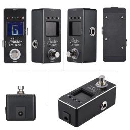 Mini afinador de guitarra cromática True Bypass, display LCD, pedal para baixo, acessórios de guitarra - Image 3