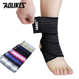 Tornozelo Suporte Elásticos, Alta Qualidade, Espiralmente Ferida Bandagem, Voleibol, Basquete, Tornozelo Overtraction, Ajustável, 1Pc - Image 1