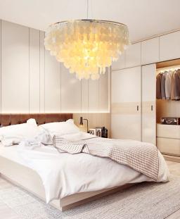 Luminária pendente moderna, criativa, concha, luz led nórdica, iluminação para casa, quarto, ferro - Image 2