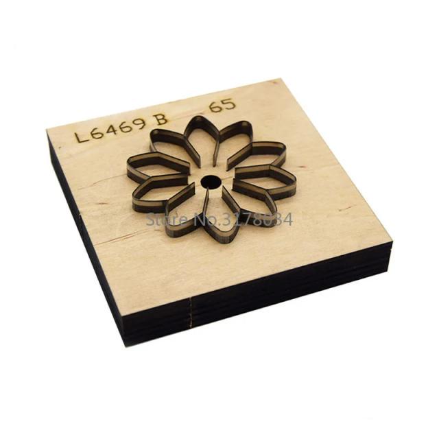 Molde de Corte para Lâmina de Aço Japonês: Faça Você Mesmo um Artesanato em Couro com Padrão Flor do Sol e Cortador de Faca