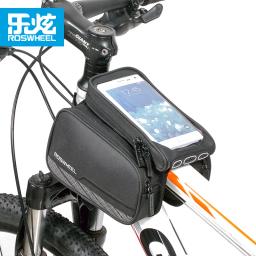 ROSWHEEL-Quadro de Bicicleta Frente Cabeça Bag, Tubo Superior Separável Bike Bag, Duplo IPouch Ciclismo, 5.7 "Celular, Acessórios de bicicleta - Image 2