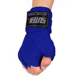 Protetor De Pulso De Algodão Premium, Bandagem De Boxe, Envoltório De Mão Sanda, Largura 5cm, 2.5m, 1 Par - Image 4