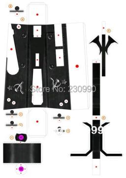 Armas de simulação originais 2017, modelo de arma de fogo escalado ak47 3d, armas de simulação, brinquedo para crianças e adultos - Image 5
