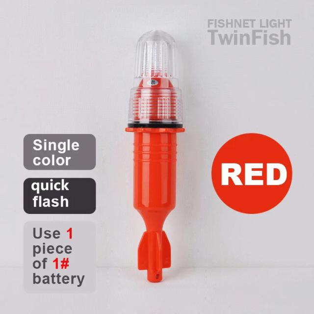 Farol de Pesca 1.5V com Luz Única ou Dupla, Ideal para Chumbar Isca e Acampamentos ao Ar Livre com Cintilação Rápida