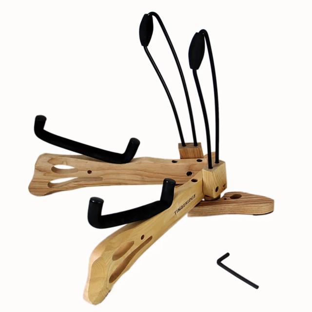 Suporte de Madeira para Guitarra: Acessório Ideal para Guitarras Elétricas, Baixos e Folk
