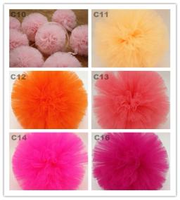 20cm 5 pçs tule pompons festa de aniversário decoração do casamento tule pom pom chuveiro do bebê playground ramadan decoração pendurado flor - Image 3