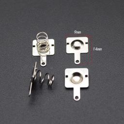 Substituição Metal Baterias, Primavera Contato Plate, Prata para pilhas AA e AAA, 20Pcs - Image 3
