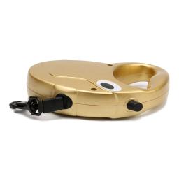 Novidade produto para animais de estimação alta qualidade coleira de cães cordas retráteis coleira dourada e prateada arnês para cão coleira extensível automática - Image 4
