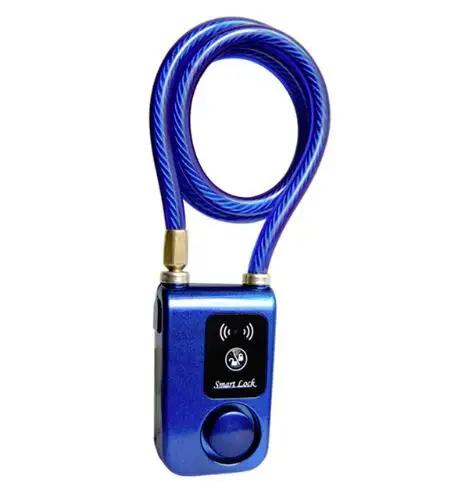Cadeado Inteligente Antifurto para Bicicleta e Motocicleta com Alarme de 110dB e Controle por Bluetooth via App