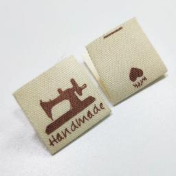 Sloobao 100 peças etiquetas de algodão laváveis, artesanais impressas etiquetas diy bandeira para vestuário costura - Image 5