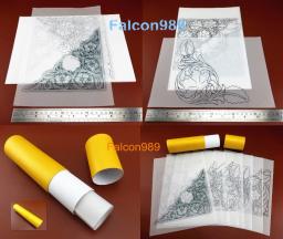 Ferramenta de corte de papel de desenho, 8 peças, artesanato de couro, esculpir canto, flor, transparente, modelo, filme, conjunto de ferramentas de gravação, faca, furador - Image 4