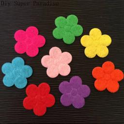 Novo 50 pçs mix 20mm acolchoado feltro primavera flor apliques artesanato casamento fazendo diy a71a - Image 2