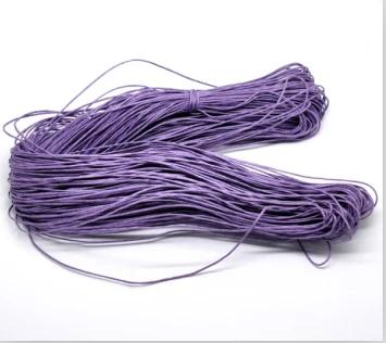 Fio de Algodão Encerado para DIY - 18 Cores, 1mm, Ideal para Pulseiras e Colares, 80 Metros por Saco