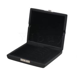 Yibuy caixa de juncos de chifre inglês, preta com ranhura de flanela para segurar 6 peças de palhetas - Image 4