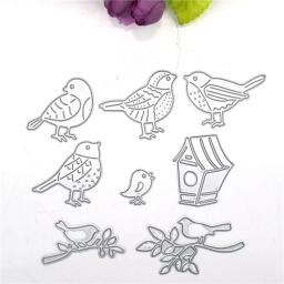 Molde de corte para aves em ramos, forma de metal para corte de fustela, scrapbooking - Image 2