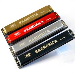 Boca harmônica cromática, C Key, 24 buracos, instrumentos musicais de sopro - Image 1