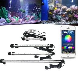 Luz Submersível Do Tanque De Peixes Do Aquário Do RGB, controlador De Bluetooth, dispositivo elétrico De Iluminação LED - Image 1