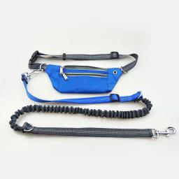 Trela impermeável com bolsos para Pet, cinto elástico, trela para correr, correr e caminhar, cinto para cães, suprimentos para animais de estimação - Image 2