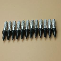 12/24/36/50/100 pçs ponto alvo 75 grão ponta da seta tiro com arco cabeça de seta broadhead com inserção de alumínio ajuste id6.2 eixo seta - Image 5