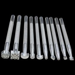 Couro trabalhando sela fazendo ferramentas, esculpindo selos artesanais, nova moda, 20 peças por conjunto - Image 2