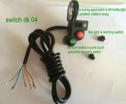 Frontlight interruptor com luz giratória e buzina., botão de liga/desliga para bicicleta elétrica, scooter, peça de reparo diy, bicicleta dobrável, mtb, triciclo, atv. - Image 2