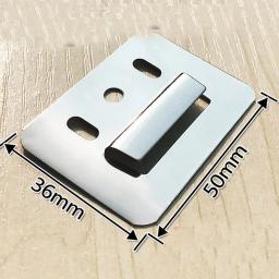 Prendedor de aço inoxidável, fecho de pvc para parede, acessório de instalação geral, braçadeira com 100 peças - Image 2