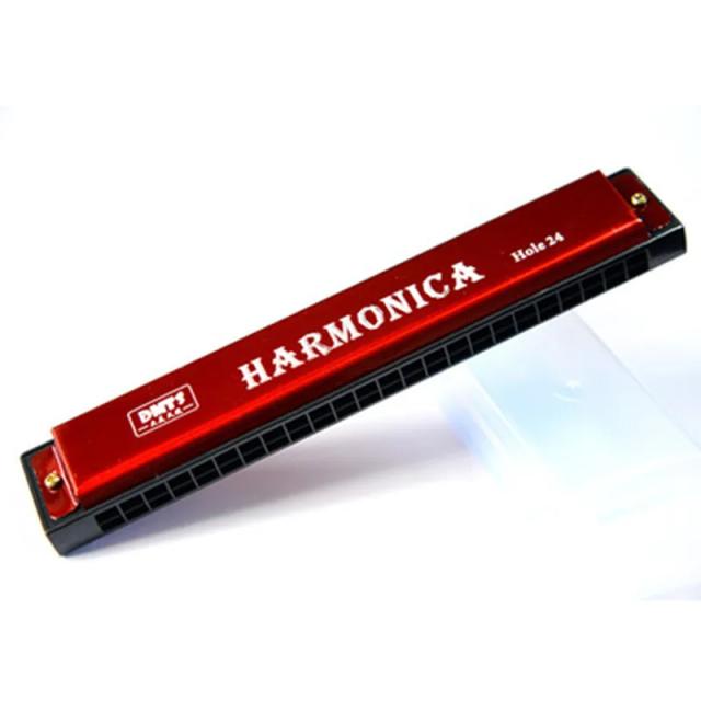Boca Harmônica Cromática 24 Buracos na Chave C para Músicos Sopro