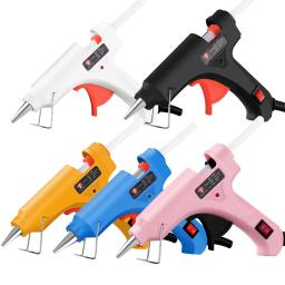 Mini alta temperatura pistola de cola quente, artesanato DIY, projetos, reparos Home rápidos, artes criativas, 6pcs cola varas, 30W - Image 1