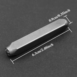 Ferramenta De Perfuração De Carimbo De Couro De Aço Carbono, DIY Metal Carving Artesanato, Molde De Impressão, Perfuração De Jóias, 1Pc - Image 6