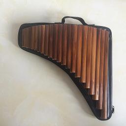 Sevenangel-flauta profissional de bambu, artesanal, 22 tubos, flauta de madeira, instrumento musical, com bolsa preta - Image 5