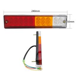 1 par 12v 20led carro auto parar luz traseira da cauda freio luz reversa volta indutor barco atv caminhão reboque lâmpada - Image 2