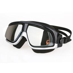 Copozz espelhado miopia óculos de natação silicone grande quadro óculos de natação à prova dwaterproof água anti nevoeiro uv óculos masculino e feminino máscara - Image 4